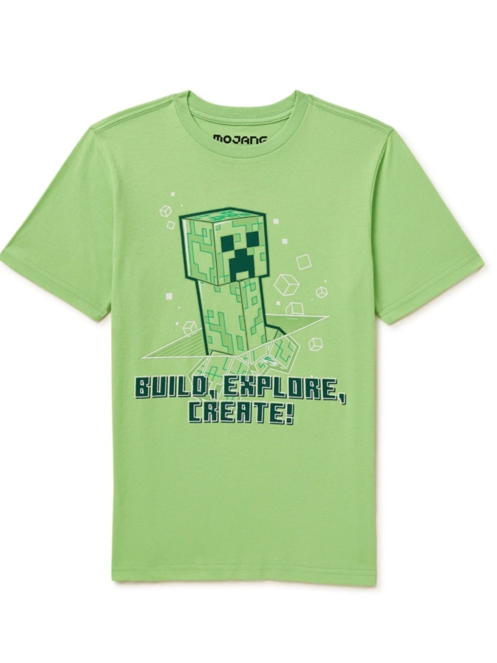 Boys' Green Short Sleeve Tee - Minecraft Create!